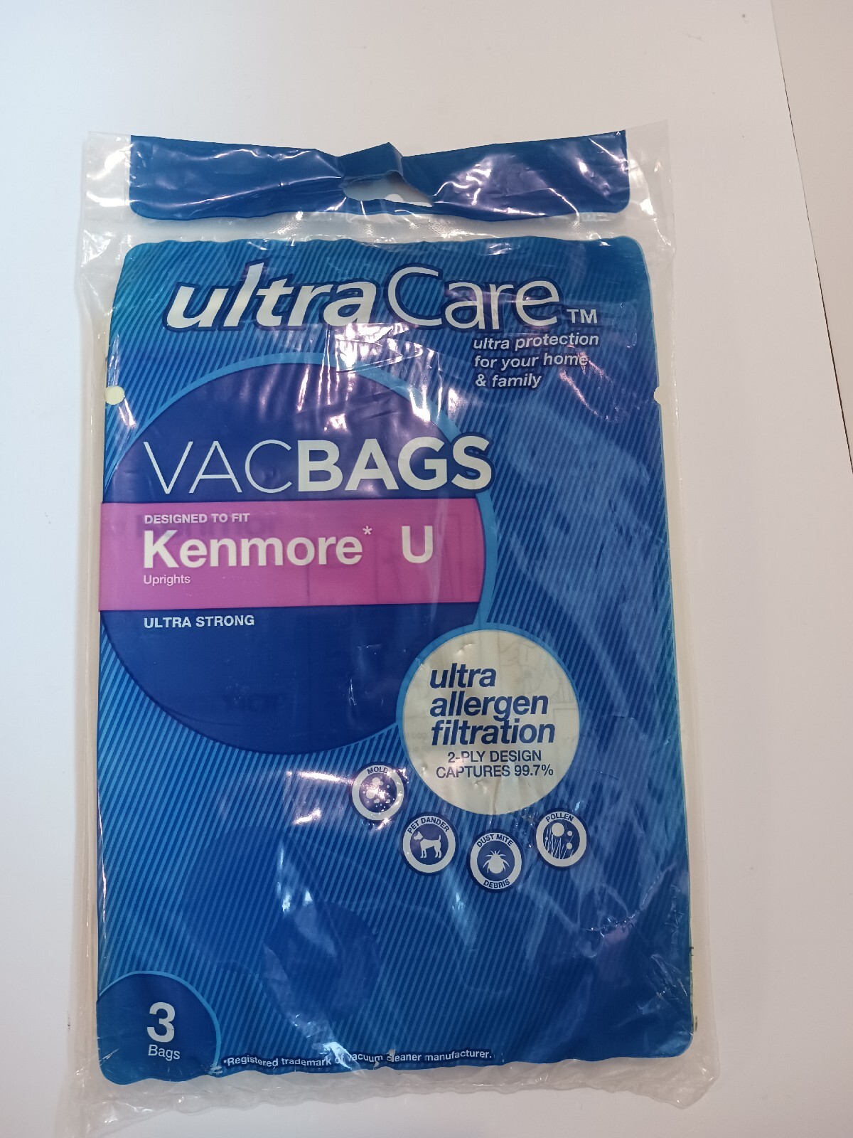 Ultra Care Vacuum Bags Kenmore U Uprights 3 Pk Ultra Allergen