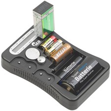 tka Digitaler Profi-Batterietester mit LCD-Anzeige, f&uuml;r g&auml;ngige Batterien