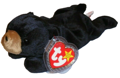 [新品未使用]Baybee tutu black Ty Beanie Baby - BLACKIE the Black Bear (8.5 Inch) NEW MWMTs Plush
