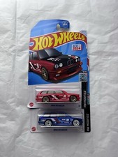 HOT WHEELS Bmw M3 Wagon Lot Of 2 Red And Blue Variants