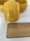 Round Plastic Gold/yellow Napkin Rings - Set Of 4 - "Bakelite" replica — photo 6