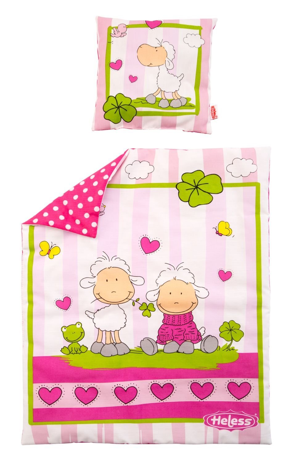 Heless 4000Heless Blanket with Pillow for Doll Duvet with pillow