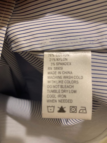 Antonio Melani Blue/White Pin Stripe Sleeveless Wrap Collared Dress NWT Size 10 - Picture 15 of 16