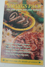 Vintage 1999 Taste of Home Savings Pack Supplement Ads & Recipes Booklet