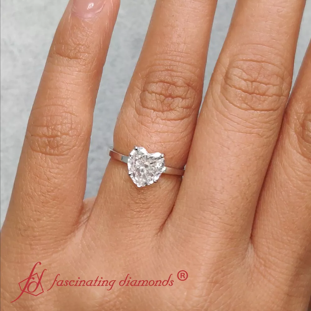 Golden Heart Diamond Ring | Radiant Bay