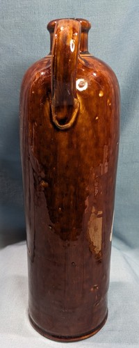 Vintage Glazed, Hand Painted Amsterdam Stoneware Jug / Gin Bottle with Handle - Picture 6 of 9