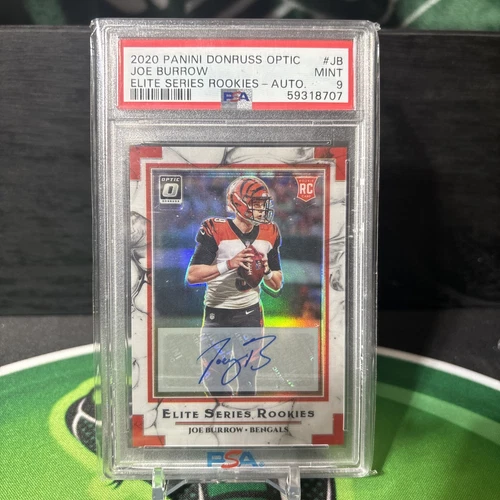 JOE BURROW 2020 DONRUSS OPTIC ELITE SERIES ROOKIES HOLO PRIZM AUTO RC #ED 15/25