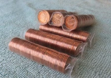 1995 **Original Bank Wrapped ** Uncirculated Lincoln Cent Roll - OBW Penny