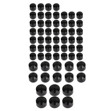 62X Black Engine Bolt Cover Cap For Harley Ultra Limited Sport Glide Street Bob
