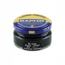 Black Saphir Shoe Cream 50ml Jar - Made in France - Beaute du Cuir