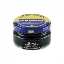 Black Saphir Shoe Cream 50ml Jar - Made in France - Beaute du Cuir