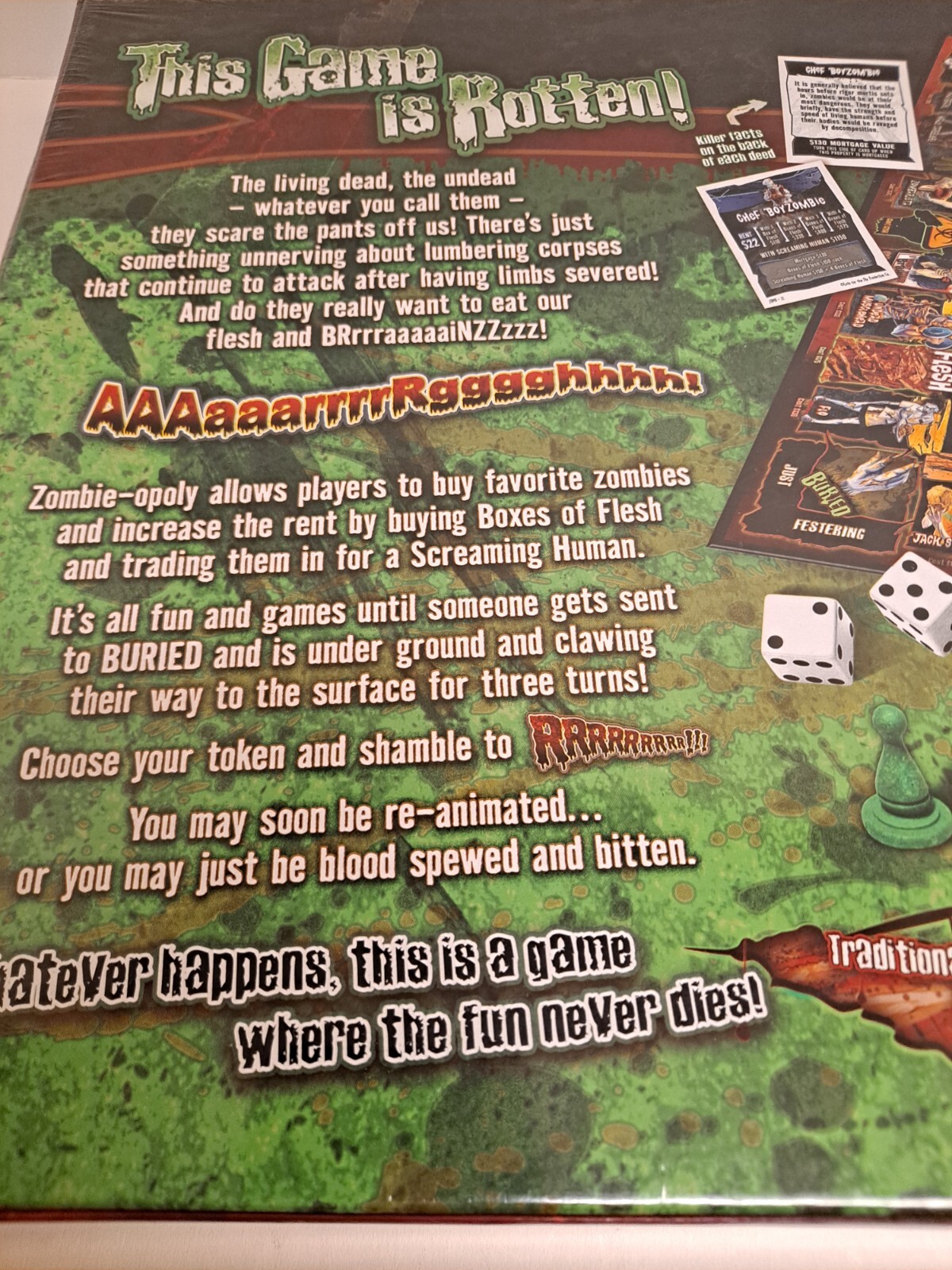 Zombie Opoly Board Game (Monopoly) Horror Made in the USA New & Sealed!
