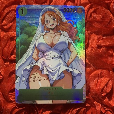 Nami ONE PIECE Hotties Bride GODDESS ACG Waifu Girl Holo Card