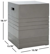 Safavieh DEIDARA CONCRETE ACCENT STOOL, Reduced Price 2172752926 VNN1031A