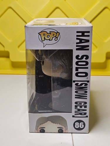 Figura de vinilo exclusiva Funko Pop Star Wars Han Solo (Snow Gear) #86 caja de botín - Imagen 2 de 5