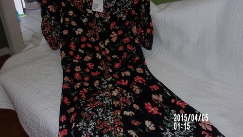 Divided H\u0026M Black Floral Short Tie 
