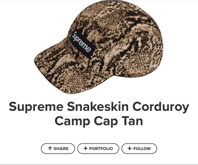 supreme snakeskin hat