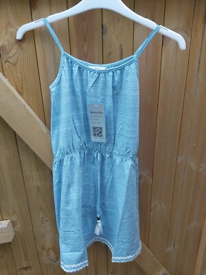 Bonny Billy Mädchen Spaghettiträger Sommer Freizeit Kleid Alter 8/9 brandneu UVP £20