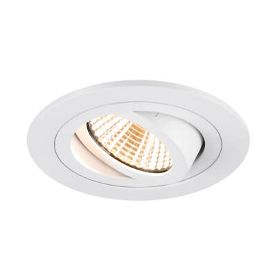 SLV 1007403 NEW TRIA 75, LED Deckeneinbauleuchte, 3000K, 38° rund weiß