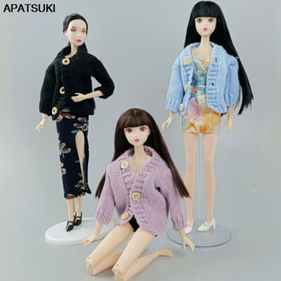 Fashion Knitted Coat Sweater For 11.5'' Doll Clothes Winter Outfits Tops 1/6 Toy