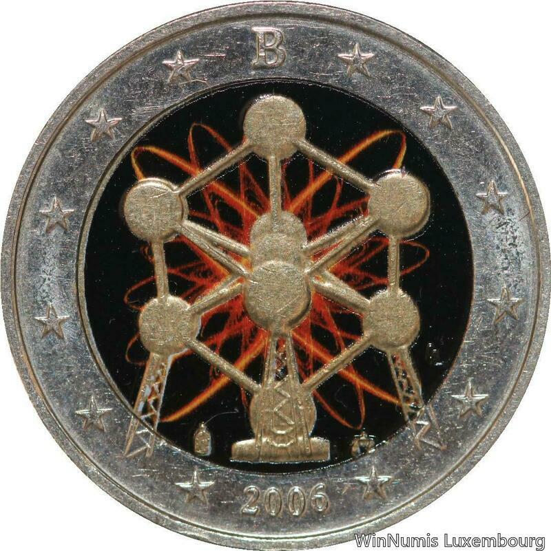 R7224 Belgium 2 Euros Reopening Brussels Atomium 2006 Colorful UNC -> Make offer