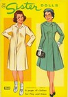 Vintage Uncut 1960s Sisters Paper Dolls From Orig In Org Sz~Lazr Reporductin