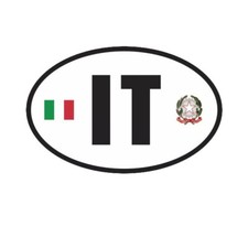 Italy Oval Sticker