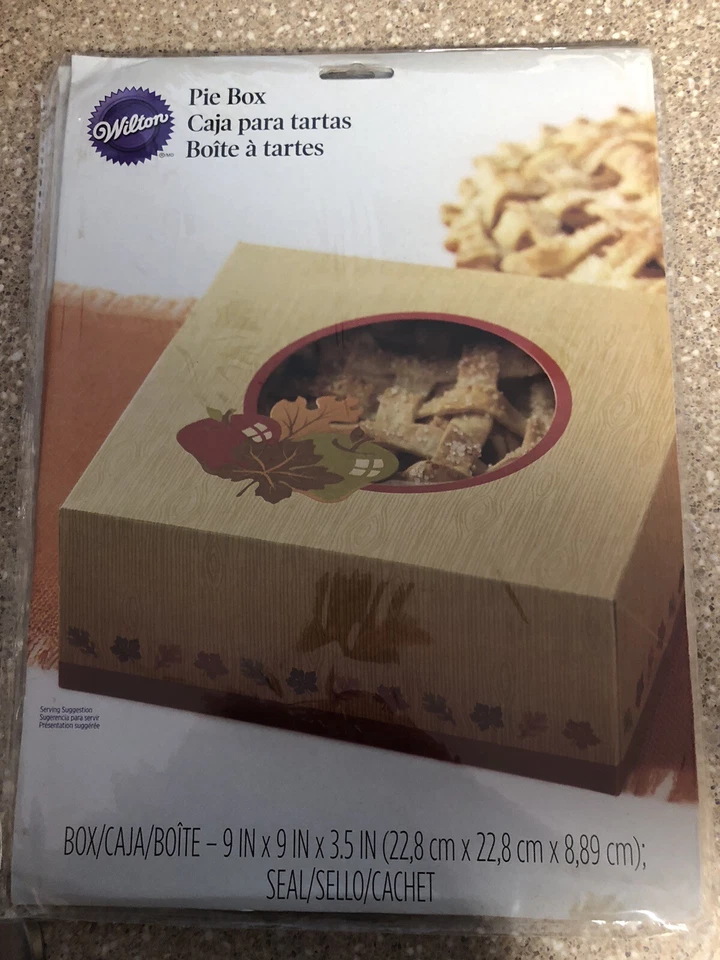 Wilton Pie Boxes Set Of 3 Autumn Festive Thanksgiving Gift Box 9” X 9” X 3.5” - Image 3 of 4
