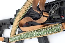 Tactical 550 Paracord Rifle Gun Sling Single Point Quick Detach MULTICAM KHAKI