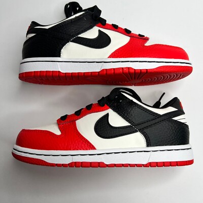 NBA × Nike Dunk Low EMB  75th Anniversary Chicago Bulls  DC9564-100   Size 1Y DS