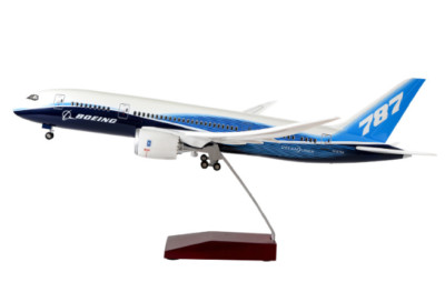 1:130 43CM BOEING 787 Passenger Airplane Landing Gear Resin Aircraft Plane Model
