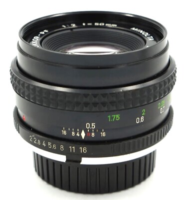 Minolta MC Rokkor-PF 50mm f/2 MF Lens for Sony Fuji Mirrorless
