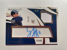 2020 Panini Immaculate Yu Chang Rookie Patch Auto RPA #/99