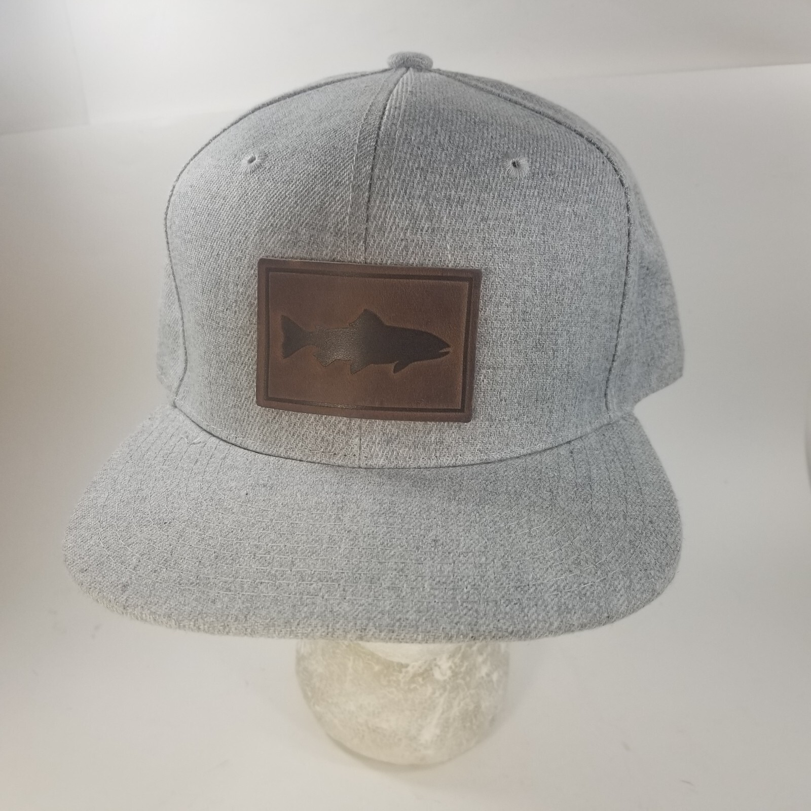 Fishing Hat Cap Snap Back Adjustable Gray Adjusta… - image 1