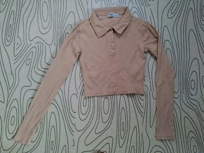 Langarm Shirt XS Mädchen beige - Bild 1 von 2
