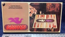 VINTAGE 1975 Backgammon Selchow & Righter Classic Board Game Complete