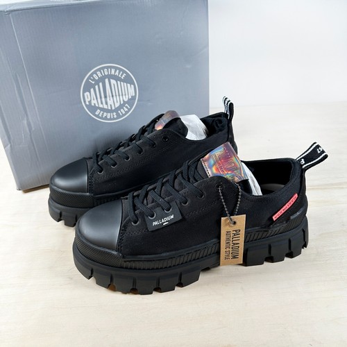 NIB Palladium Revolt LO TX Women’s Black Sz 9 M Shoes Sneakers Platform NEW