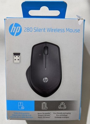 HP 280 Silent PC Wireless Mouse | HP Blue Optical Technology | 1600 DPI to track
