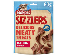 Bakers Dog Treats - Sizzlers Bacon Treats 1 x 90g 75.00 per kilo