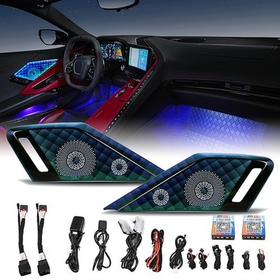 Footlight Footwell Ambient Light Door Speaker Cover Smart Control for CorvetteC8
