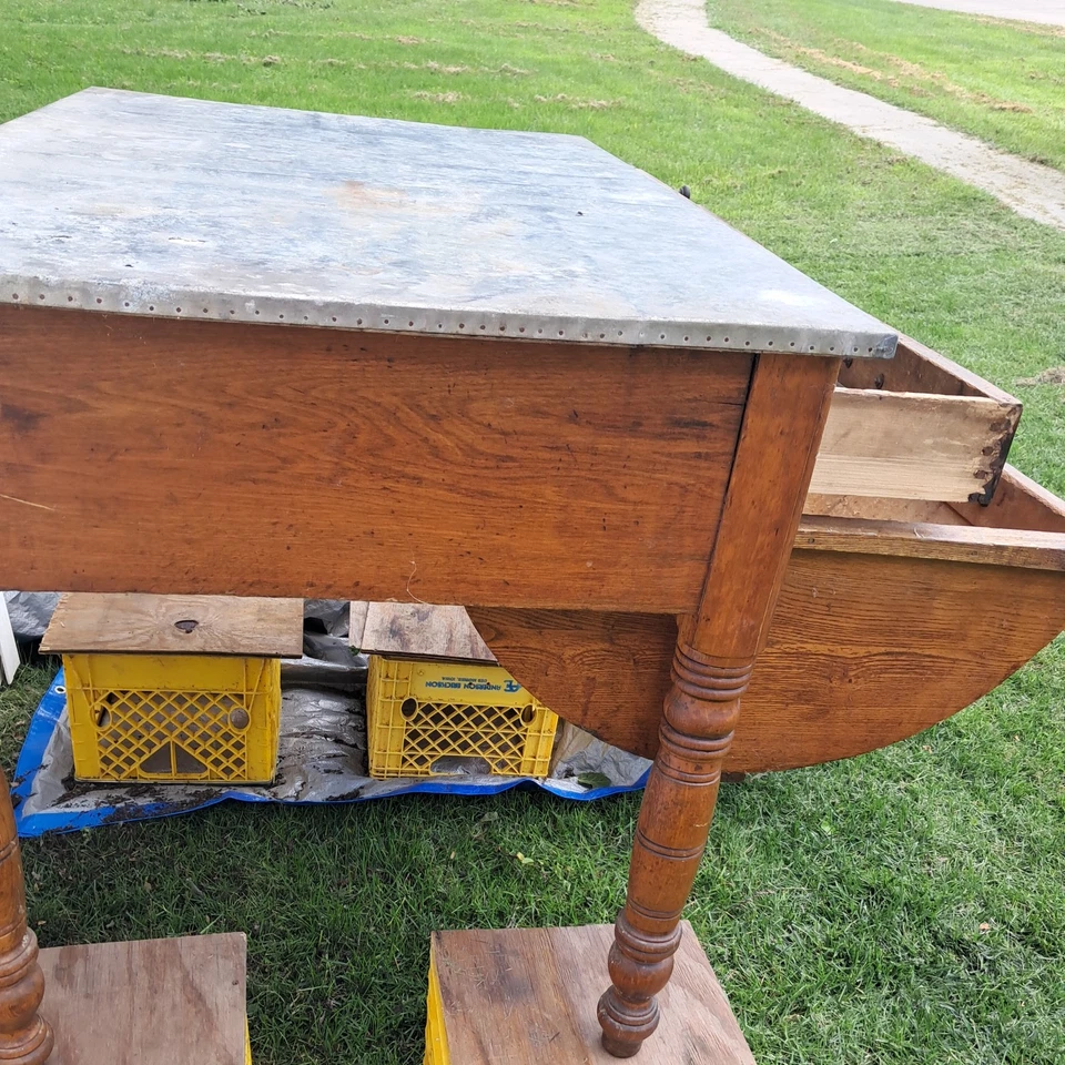 Antique Possum Belly Kitchen Dough Cabinet 1800s Early 1900s - Image 3 of 4