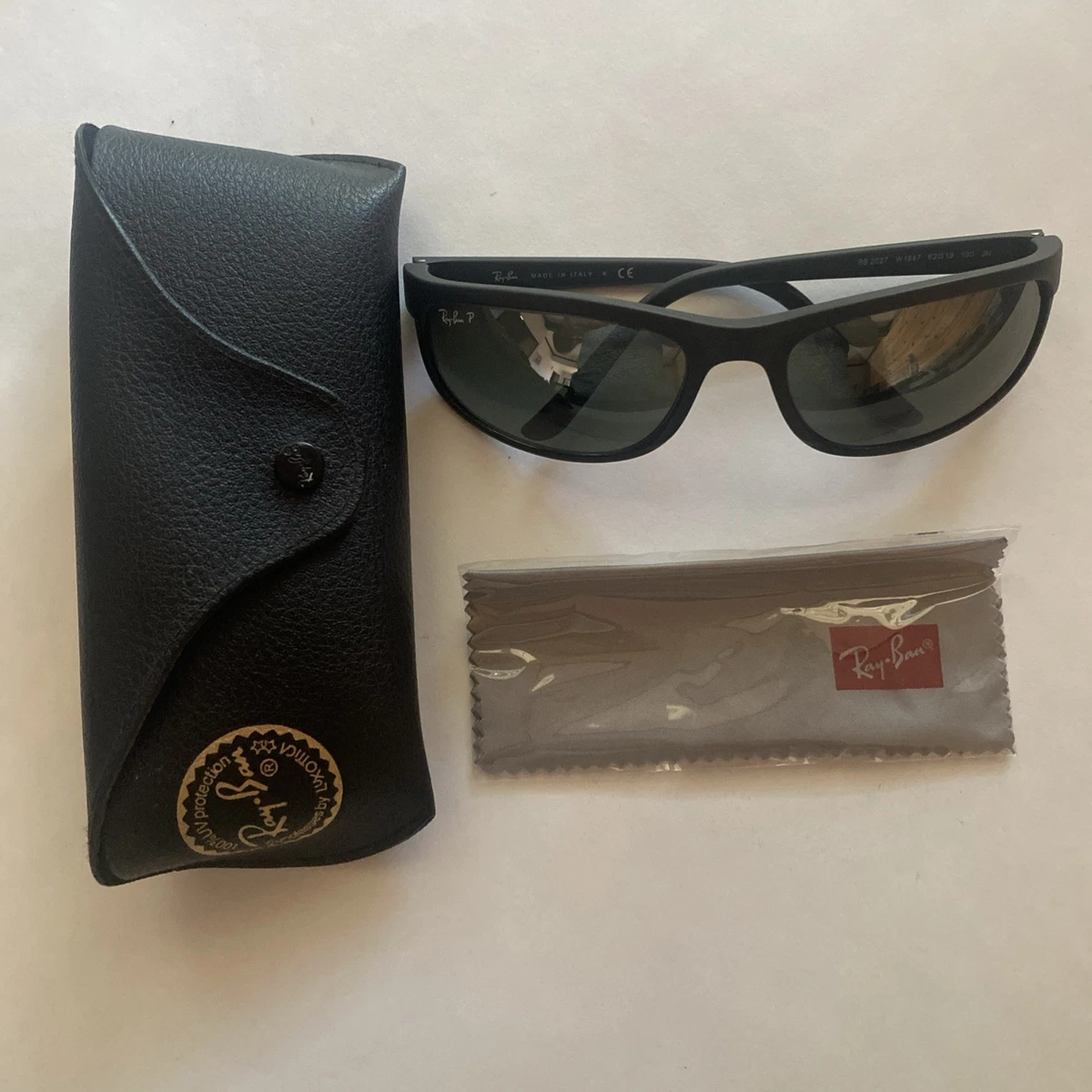 RARE ⨳ Ray Ban ⨳ RB4102 ⨳ Matte Black ⨳ Polarized ⨳ Sleek Sport Wrap ⨳ UV400 0RB4165__622_2V__STD__shad__fr.png main image 3