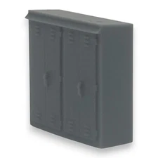 HO Scale Trackside Electronics Cabinet, Signal Box, Double Wide for Model