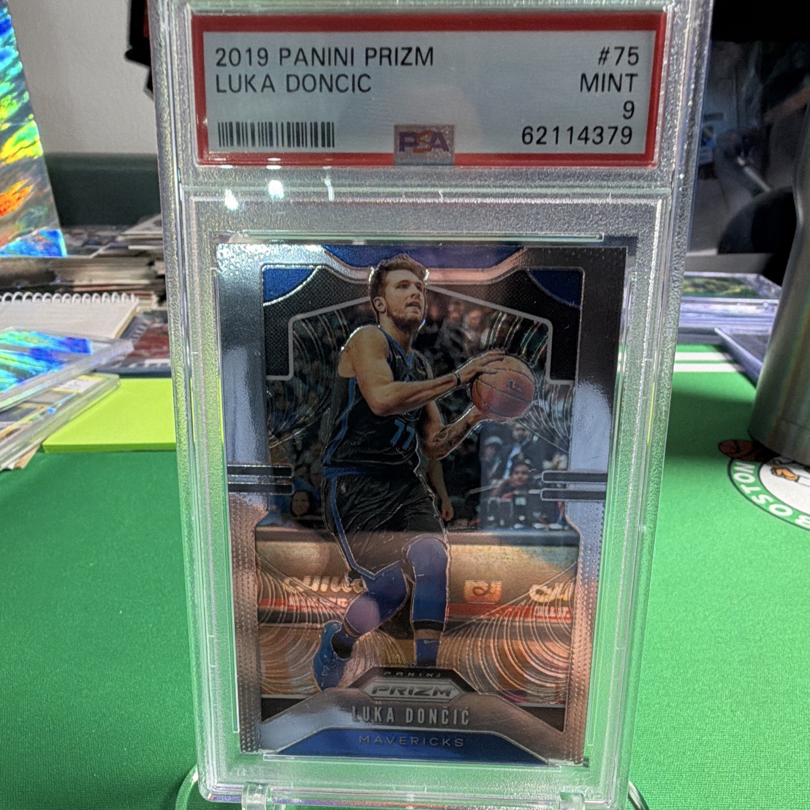 Panini 2019 Prizm Luka Doncic #75 PSA 9 Graded Basketball Trading Card