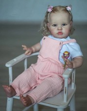 24Inch ellie Lifelike Reborn Baby Doll Toddler Newborn Doll stand able Soft Touc