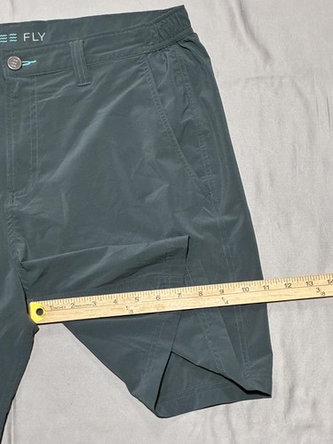 Free Fly Shorts Mens XL Gray Performance Stretch Coconut Charcoal Quick Dry - Picture 8 of 11