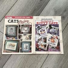 Good-Natured Girls (Big Book Kitty Cats)  & Leisure Arts (Cats Galore) Vintage