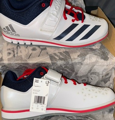 BNIB Adidas Powerlift Gray Red Blue 3.1 Size 9.5
