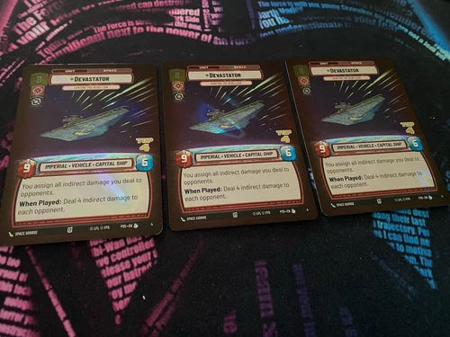 Star Wars Unlimited - Devastator Store Showdown Top 4 Promo x3 (playset) - JTL