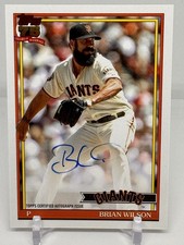 Brian Wilson 1991 Topps Baseball Autograph Card 2026 Topps Series 1 Giants Auto